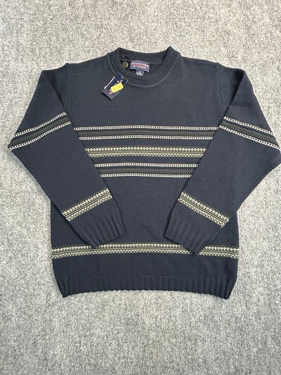 Roundtree & Yorke Other - Y2k NWT Roundtree & Yorke Sweater Men's Medium Wool Blend Navy Crewneck